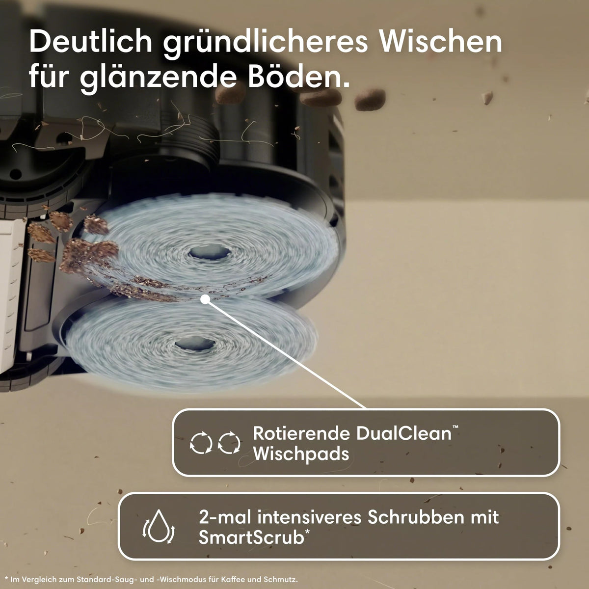 iRobot Roomba Plus 415 Saugroboter, AutoWash Basis, Rotierende Wischtücher - G285040