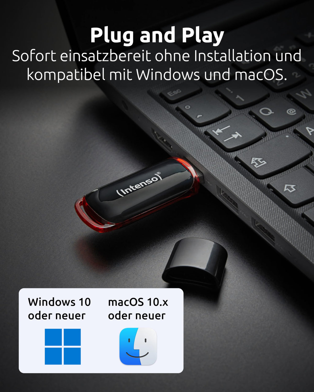 Intenso USB Stick Business Line Multipack 16GB 5-Pack – USB 2.0 High Speed USB-A Flash Drive – up to 28 MB/s – compatible with Windows & Mac - 3511575