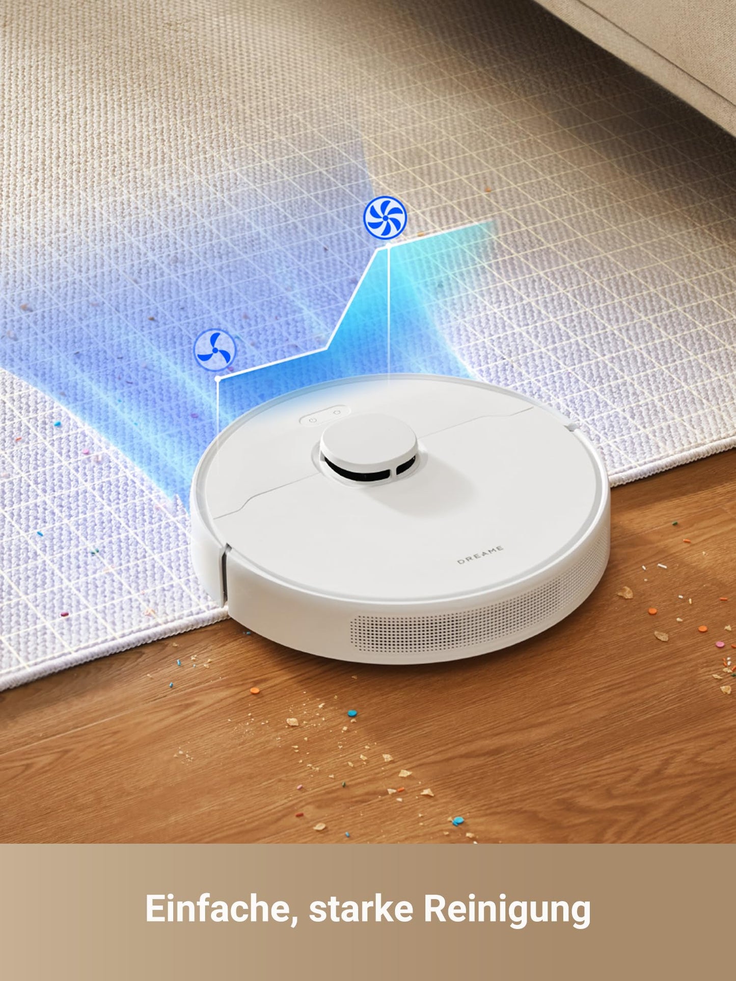 dreame D10 Plus Gen 2 vacuum robot with wiping function, automatic dust emptying, stores dust for up to 90 days, LiDAR navigation, 6000 Pa suction power for carpets and animal hair, 285-minute battery - RLD32GD