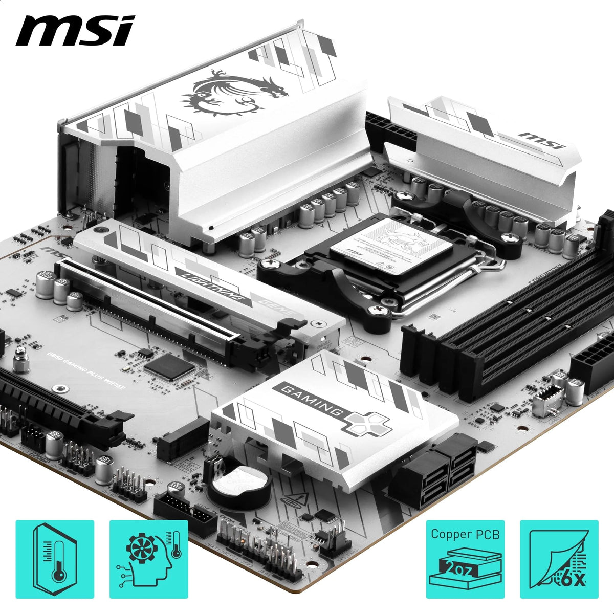 MSI B850 Gaming Plus WIFI6E - AM5 ATX Mainboard - 7E80-001R