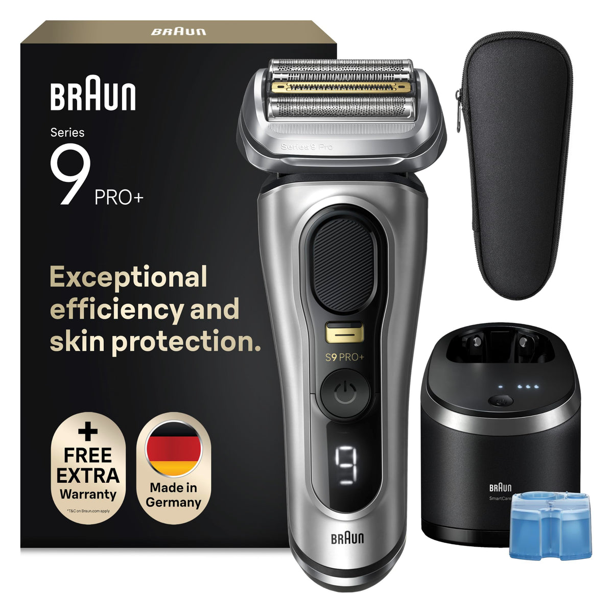 Braun Rasierer Herren Elektrisch Series 9 Pro+, 9567cc, Silber