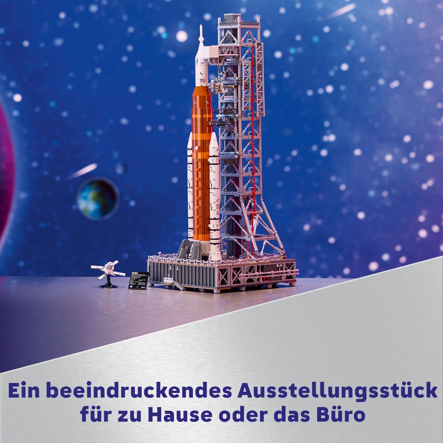 LEGO Icons NASA Artemis Launch Pad Gift Living Room Office Decoration Building Kit for Adults with Orion Space Capsule and Launch Pad Collectible 10341