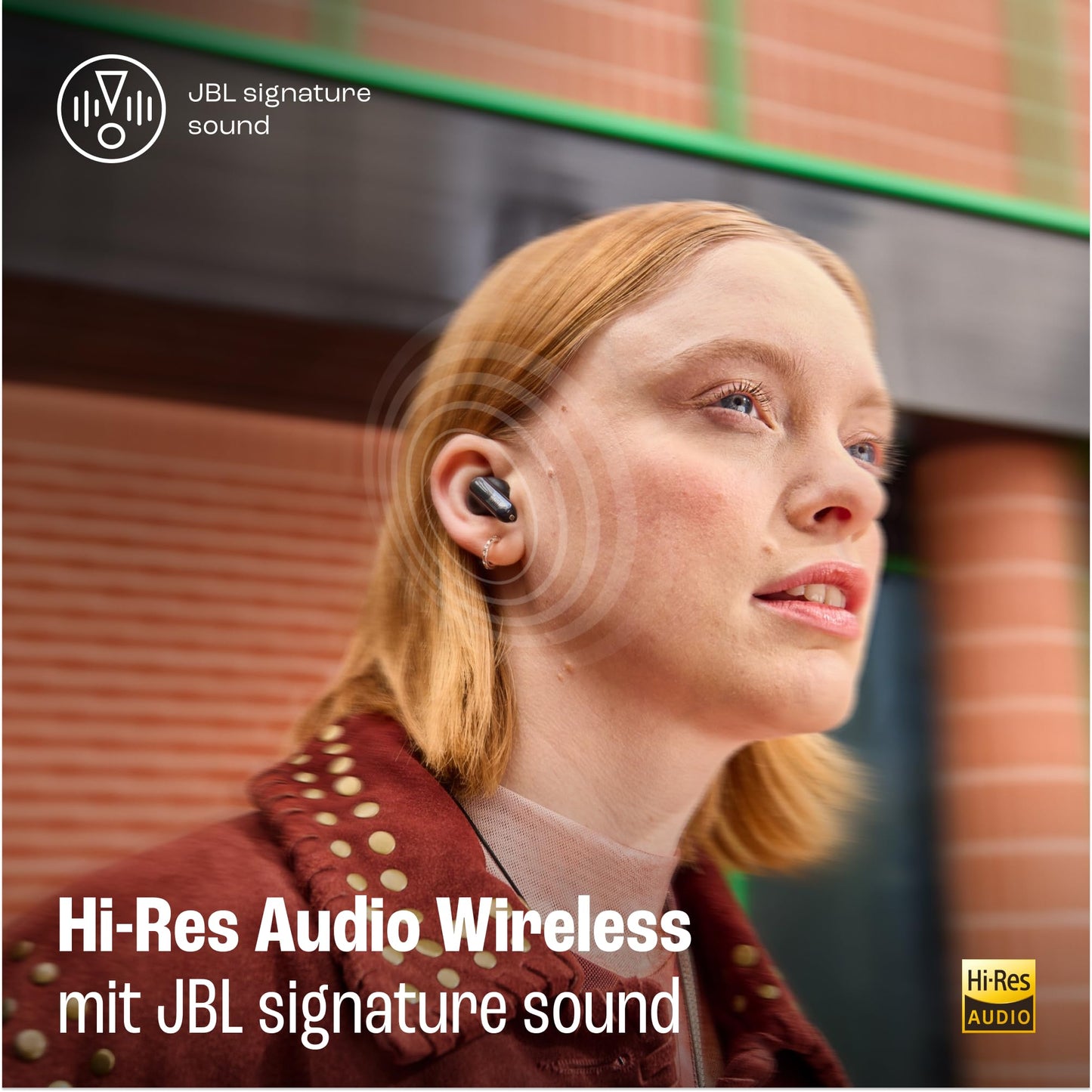 JBL Live Flex 3, wireless earbud headphones with Bluetooth, 50 hours of battery life, True Adaptive Noise Canceling and high-resolution JBL Signature Sound, IP54 waterproof, with earplugs, blue - JBLLIVEFLEX3BLU
