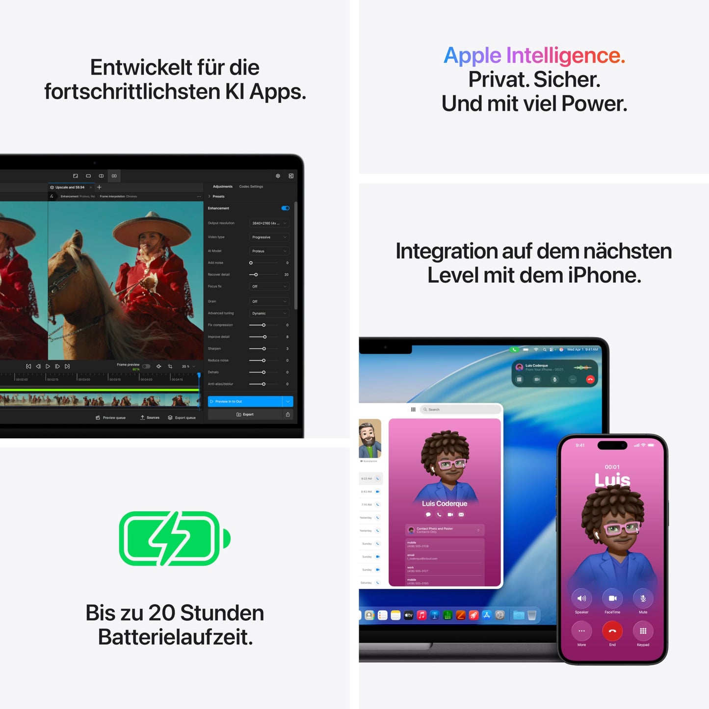 Apple MacBook Pro Laptop mit M5 Max Chip mit 18-Core CPU und 32-Core - MGDQ4D/A