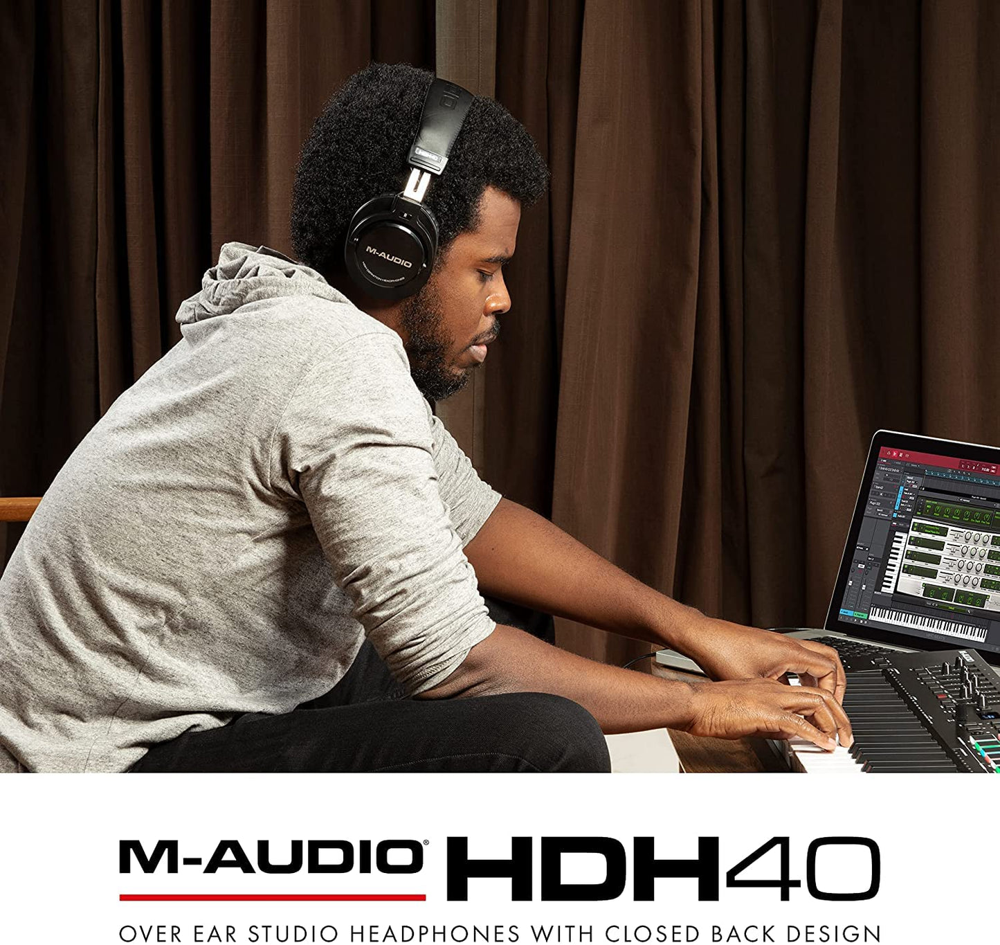 AKAI Professional MPK Mini MK3 Grau und M-Audio HDH40