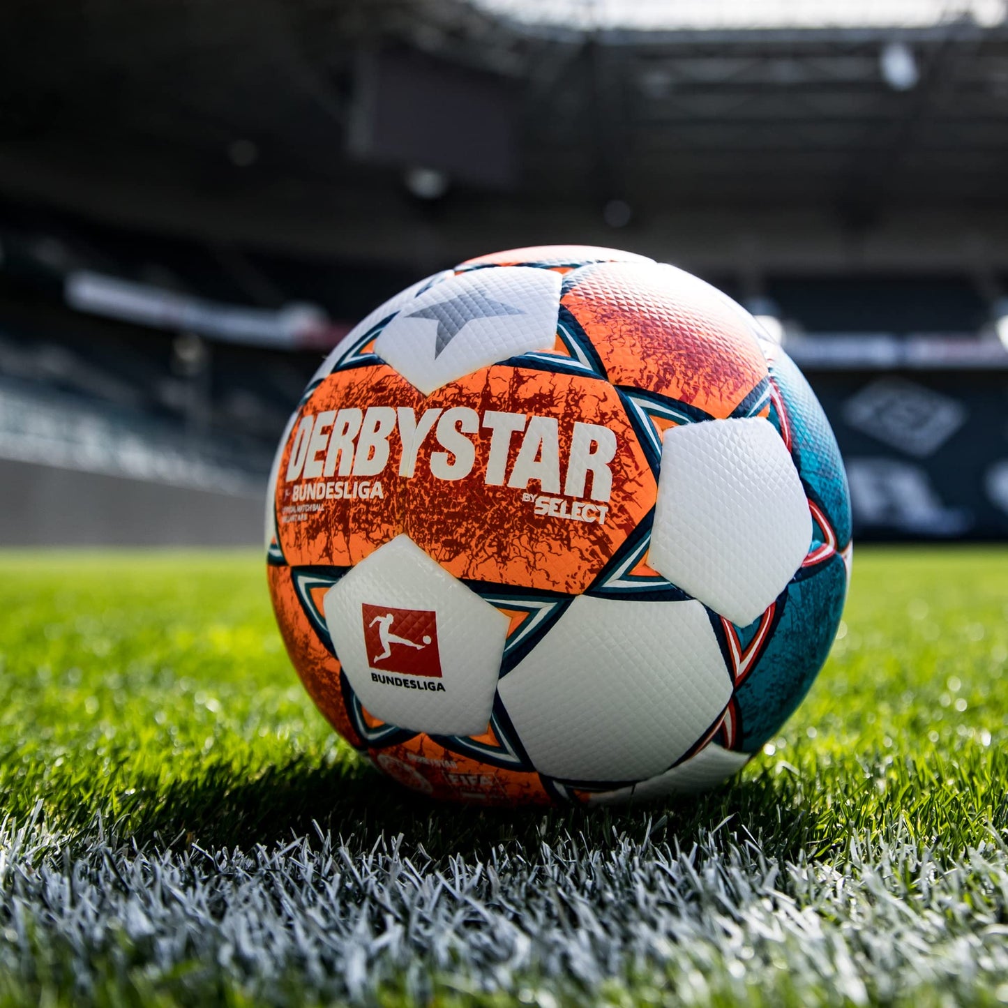 Derbystar 1323 Brilliant Replica v21 White Orange Blue 5 - Bundesliga