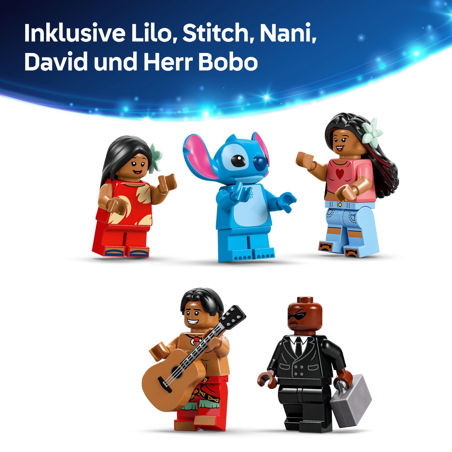 LEGO | The beach house from “Lilo and Stitch” - toy with 6 rooms, roof terrace, spaceship and 5 minifigures - birthday gift for girls, boys and fans aged 9 and over - 43268