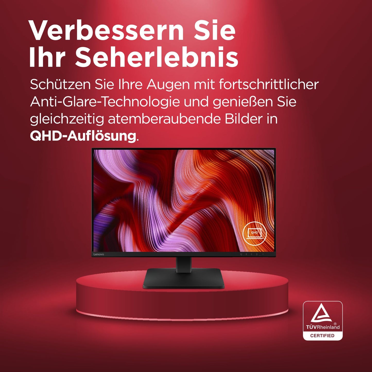Lenovo L27qe | 27" QHD WLED Monitor - 68C8GAC3EU