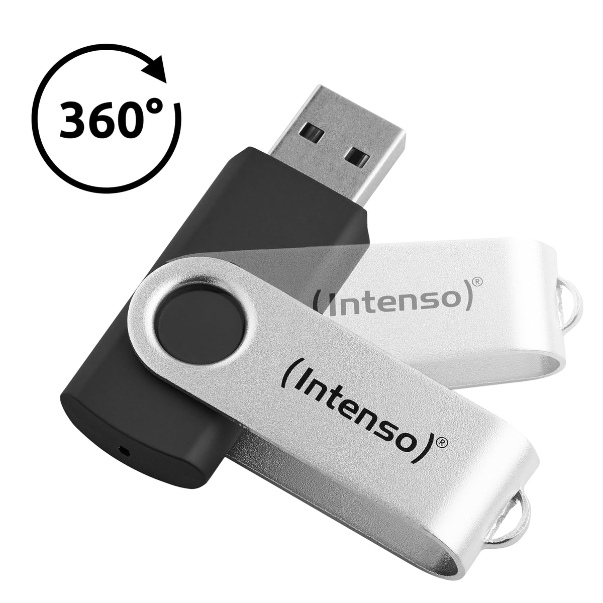 Intenso Office Line 256 GB USB-A 3.2 Gen 1x1 Stick, Silver-Black - 3543492