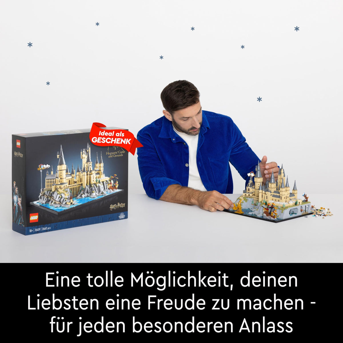 LEGO Harry Potter Castel Hogwarts cu terenul castelului 76419