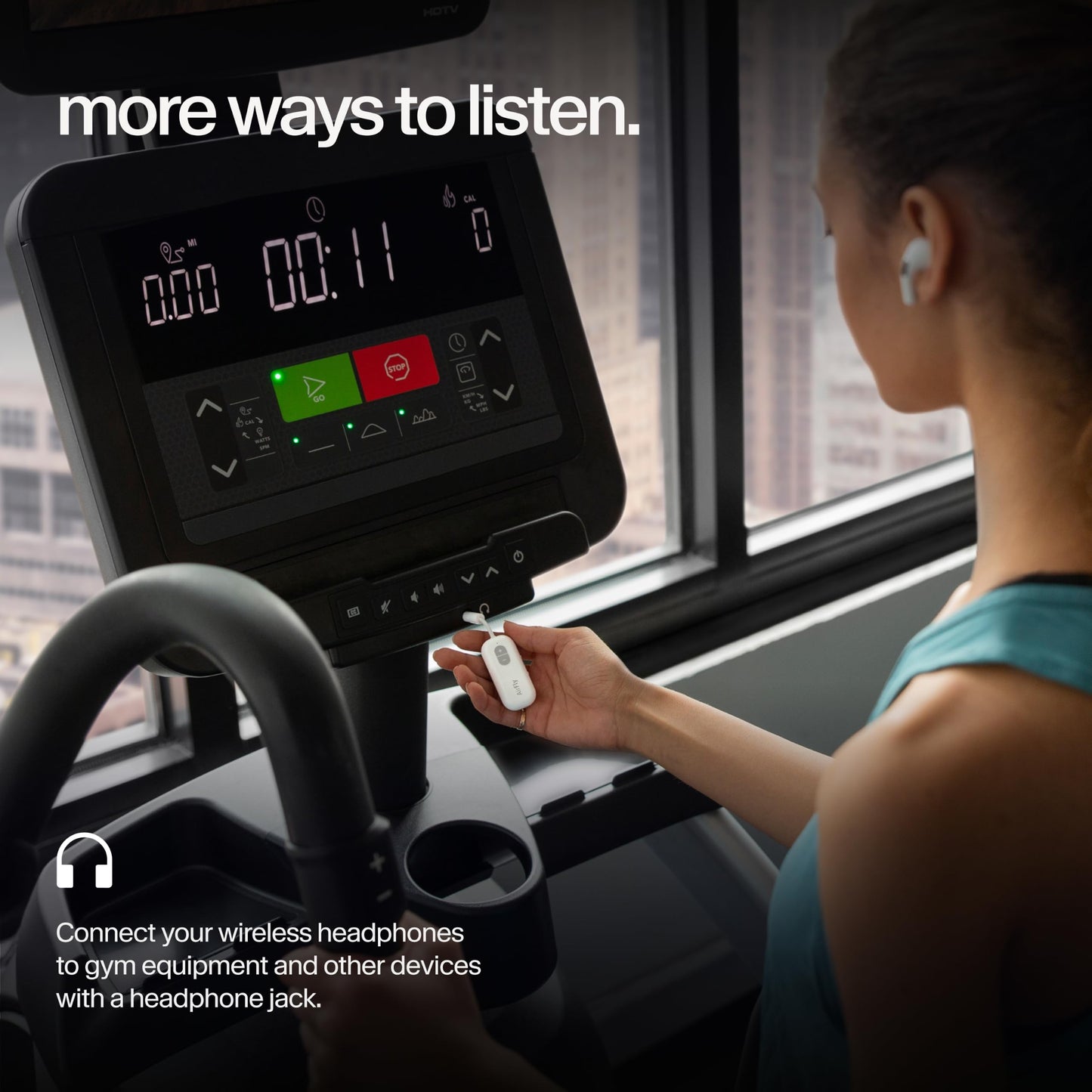 Twelve South AirFly SE Bluetooth Wireless Transmitter/Adapter for AirPods/Wireless or Noise Canceling Headphones; Use on airplanes and gyms, 20+ hours of battery life - TS-2516