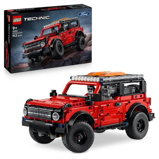 LEGO Technic Vehicul off-road Ford Bronco SUV – mașină de model cu uși care se deschid, motor V6, suspensie și direcție – model de colecție și cadou pentru băieți cu vârsta de 9 ani și peste – 42213