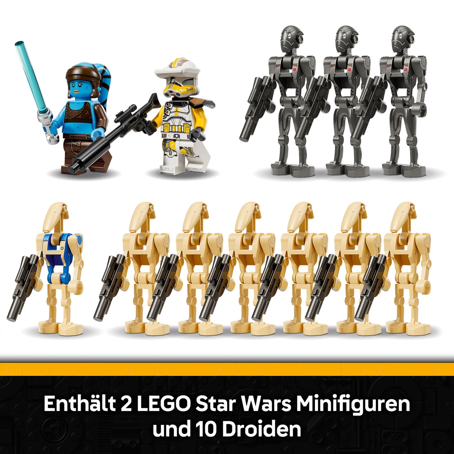LEGO Star Wars: The Clone Wars MTT of the Separatists in the Battle of Felucia - Toy with Lightsaber - Children's Gift for Boys and Girls - Model Building for Display and Collecting - 75435