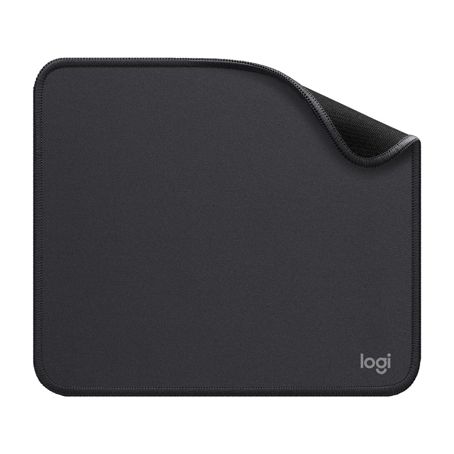 Logitech Mouse Pad - Studio Series, Computer Mouse Pad with Anti-Slip Rubber Base, Easy Gliding, Splash-Proof, Durable Materials, Portable, Fresh Modern Design - Gray - 956-000049