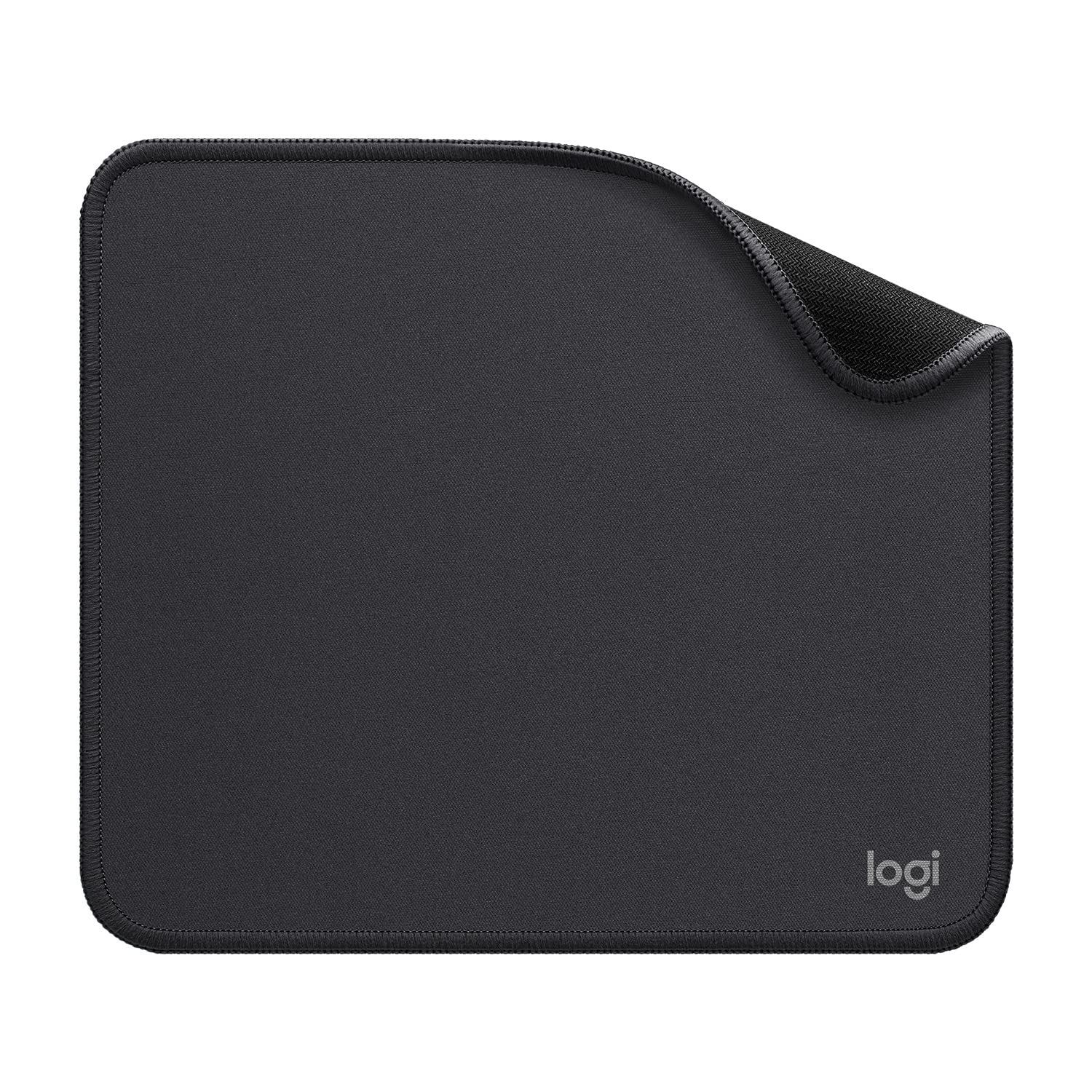 Logitech Mouse Pad - Studio Series, Computer Mouse Pad with Anti-Slip Rubber Base, Easy Gliding, Splash-Proof, Durable Materials, Portable, Fresh Modern Design - Gray - 956-000049