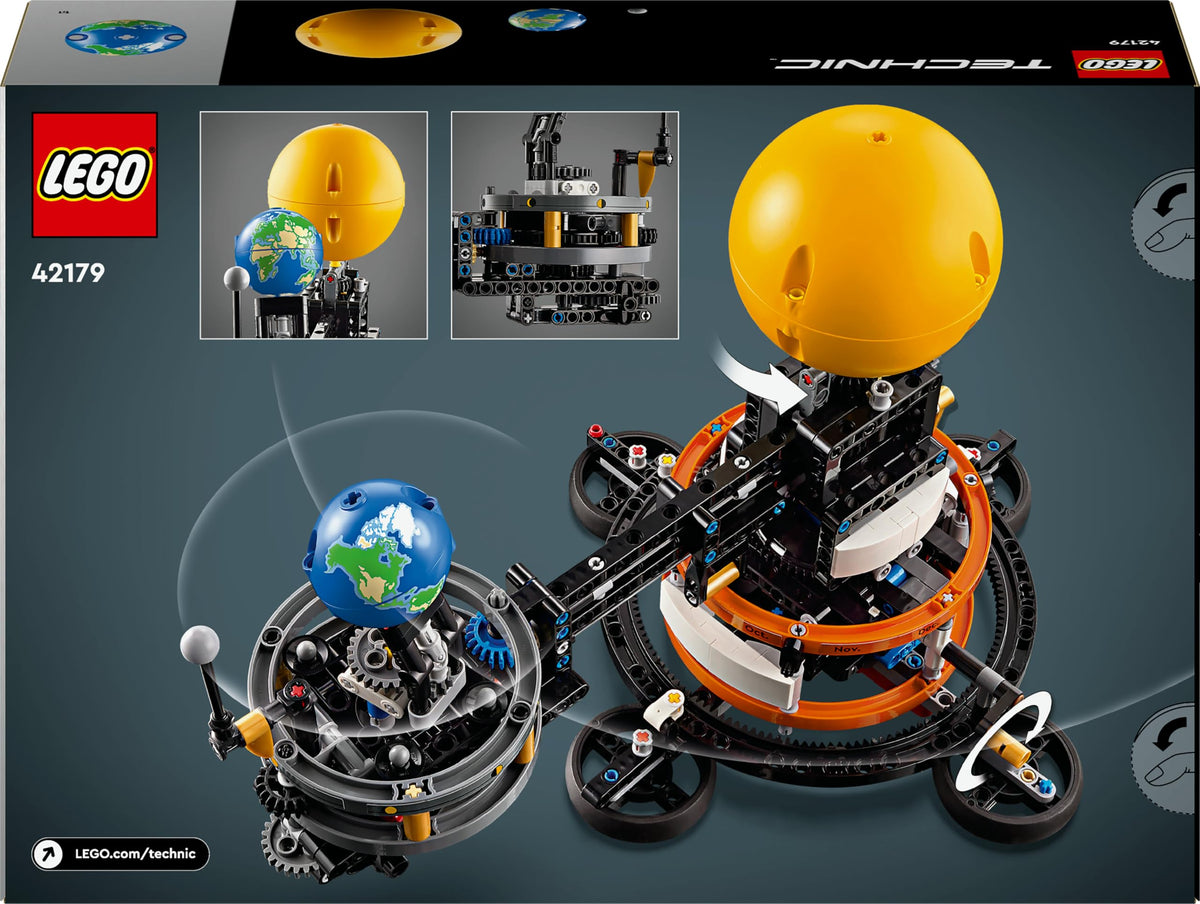 LEGO Technic Soare Pământ Lună Model Set de Joc, Cadou pentru Copii de la 10 Ani, Jucărie Spațială pentru Reprezentarea Sistemului Solar, permite băieților și fetelor să se joace creativ 42179