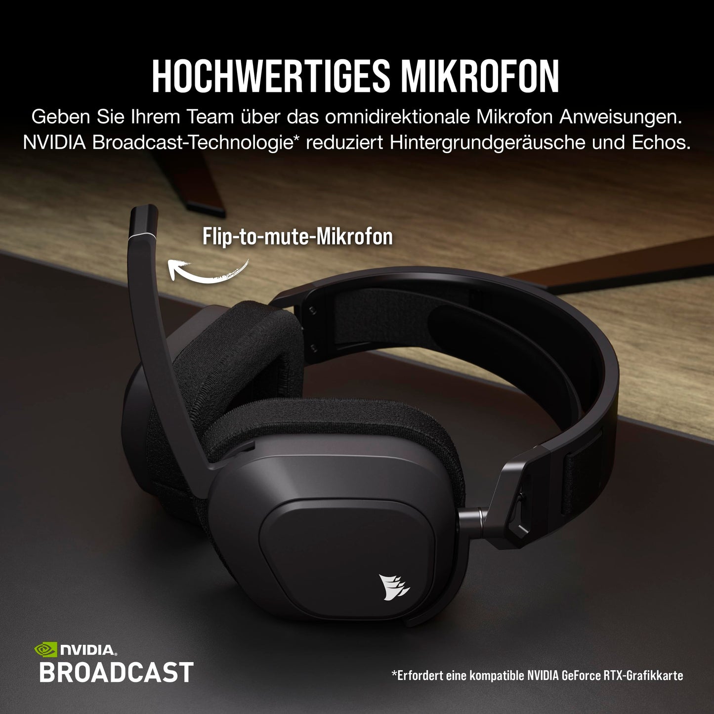 CORSAIR HS80 MAX WIRELESS Multiplatform Gaming Headset CA-9011295-WW