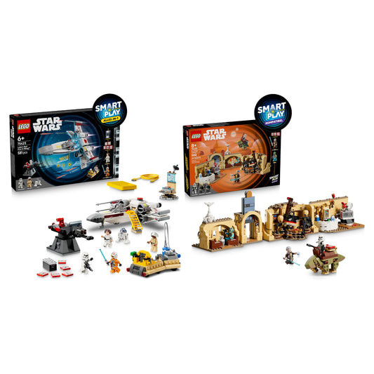 LEGO Star Wars SMART Play Bundle: Luke’s Red Five X-Wing All-In-One Set 75423 & Mos Eisley Cantina Compatible Set 75425 - Interactive Toys - Gifts for 8+ Year Old Boys & Girls - 75426