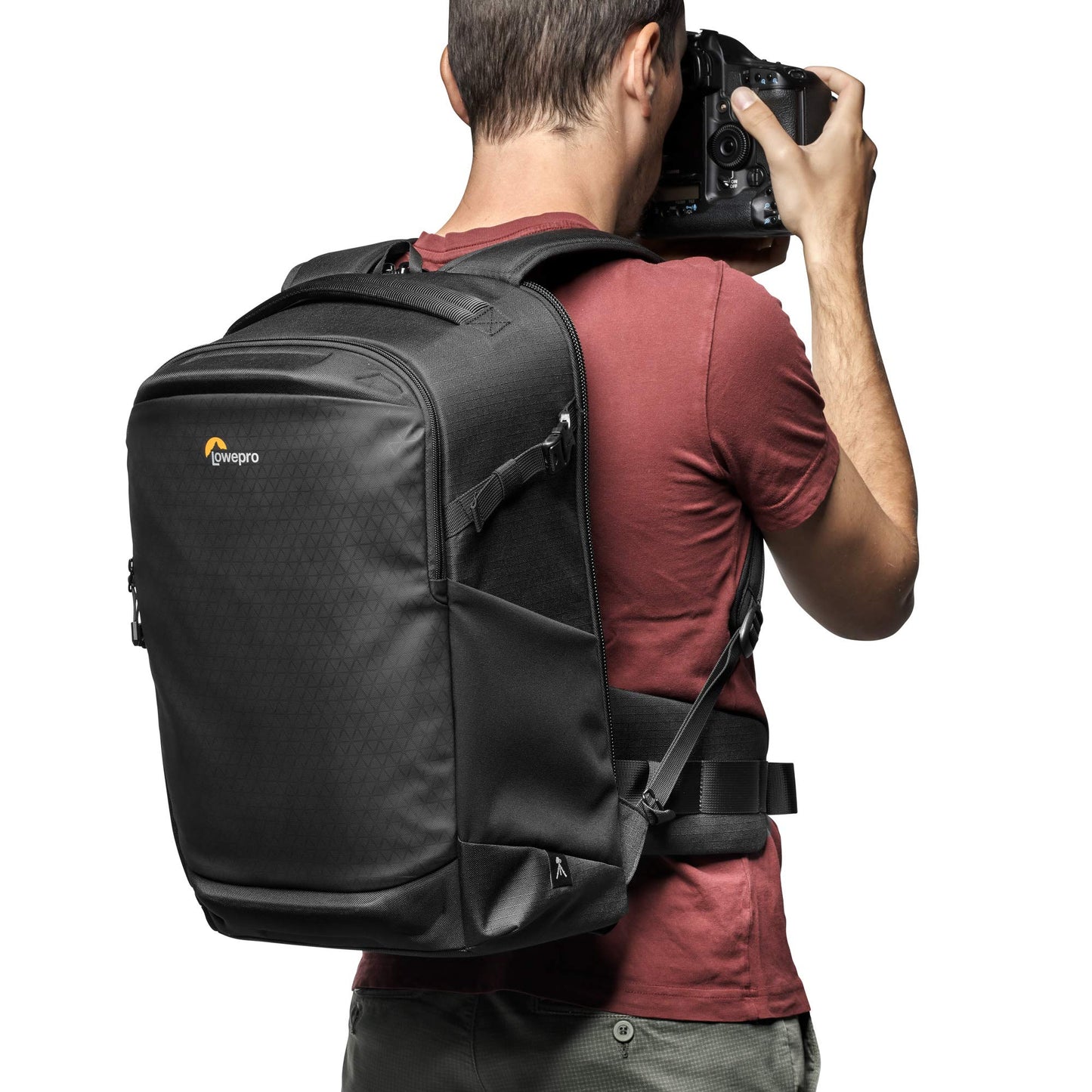 Lowepro Flipside BP 400 AW III camera backpack for mirrorless/DSLR cameras - rear and side access - adjustable compartment dividers - for mirrorless cameras such as Sony α7 - LP37352-PWW, Black