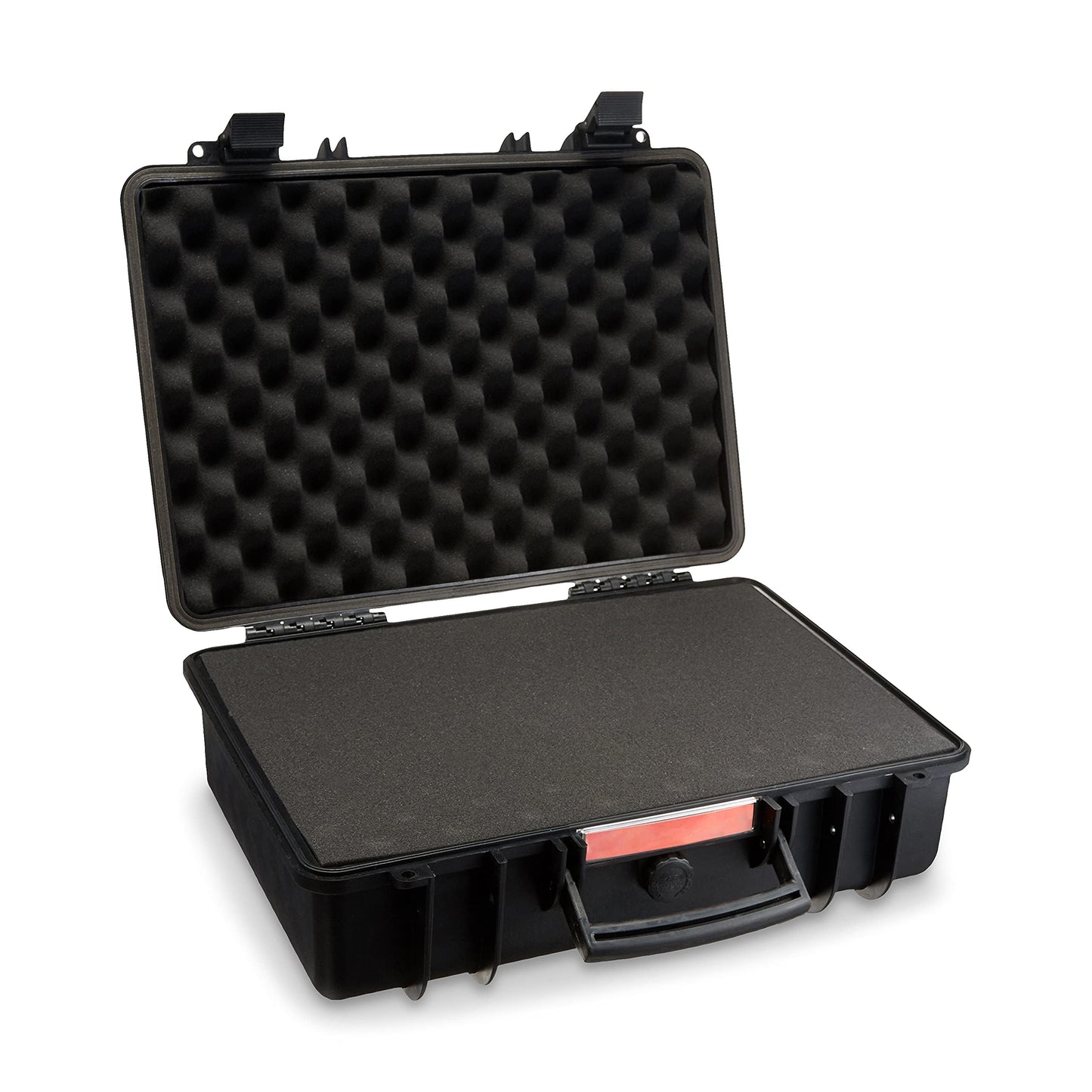 Amazon Basics Medium Protective Portable Hard Camera Case with Adjustable Fit Foam for Drones, Cameras, Lenses and Accessories, Waterproof, Shockproof, 43.6 x 37 x 16.7 cm, Black - WXD0583WD