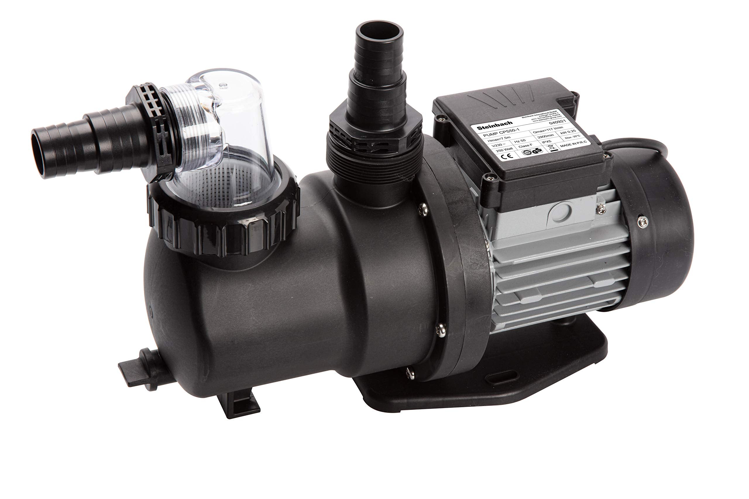 Steinbach filter pump SPS 50-1 – 040921 – High-quality filter pump made of plastic for pools with up to 22,000 l