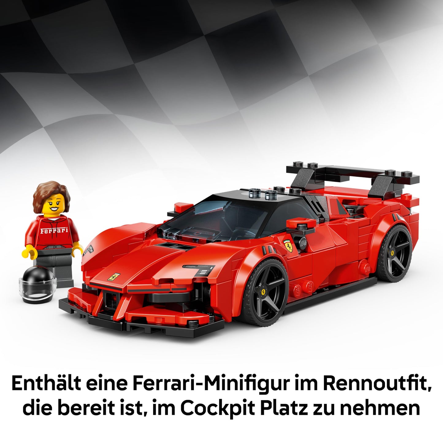 LEGO Speed Champions Ferrari SF90 XX Stradale sports car - model building with collectible driver minifigure - birthday gift idea for boys aged 9 and up and motorsport fans - 77254