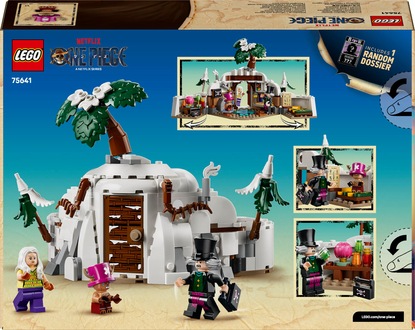 LEGO ONE PIECE Doc Bader's Hideout - collectible toy with 3 minifigures including Tony Tony Chopper - children's room decoration and gift for boys, girls and fans aged 9 and over - 75641