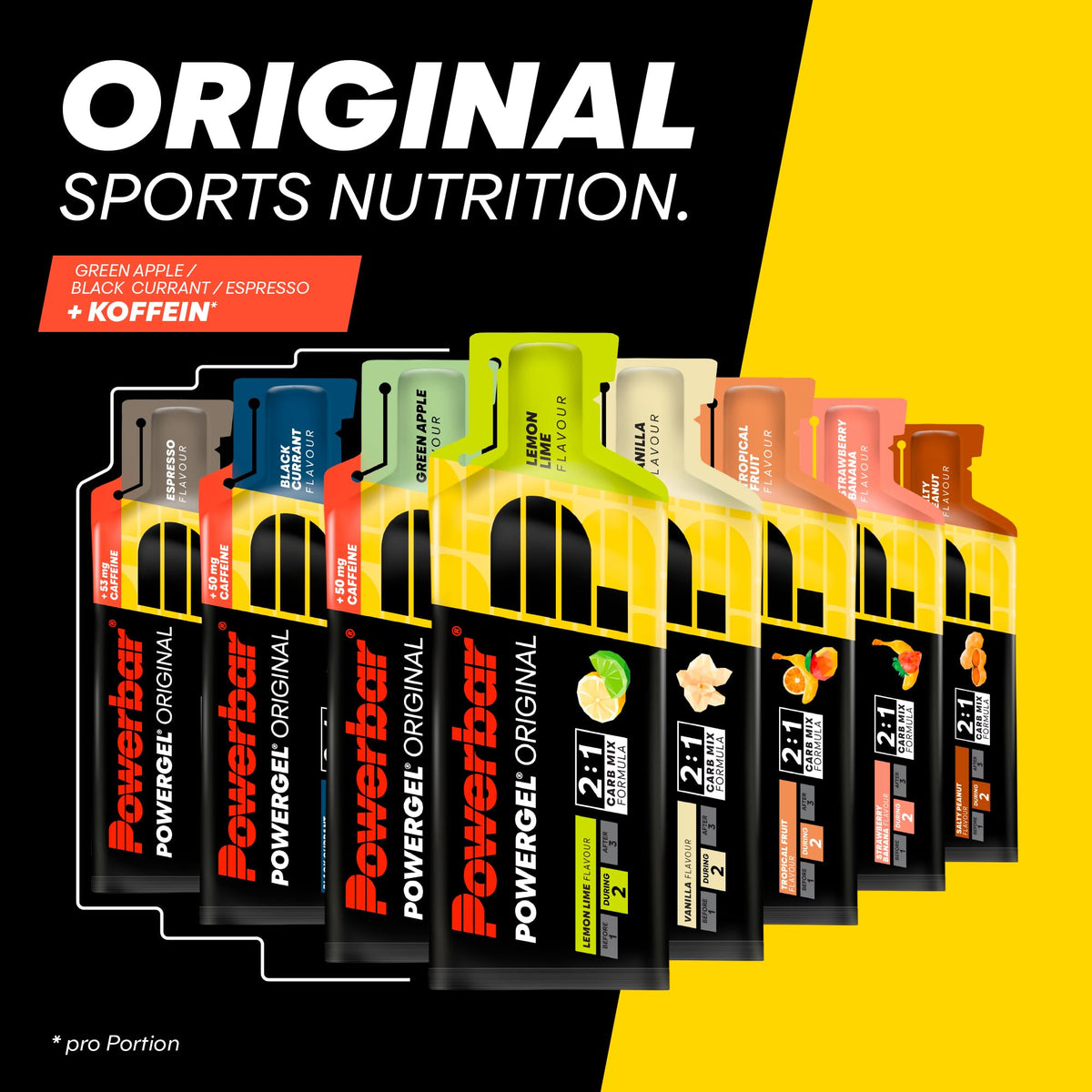 Powerbar PowerGel (24x41g) Strawberry Banana - Energie & Ausdauer - Energie-Gel - 22010300