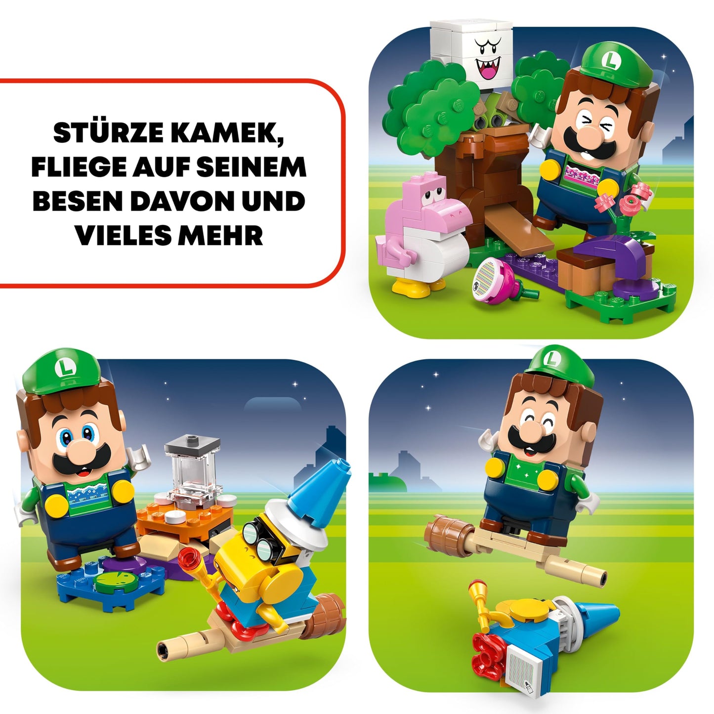LEGO Super Mario Adventure with Interactive Luigi, Nintendo Gift for Boys, Girls and Gamers Ages 6+, Adventure Playset for Kids with Pink Baby Yoshi 71440