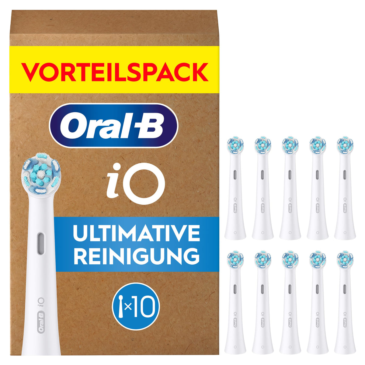Oral-B iO Perii de schimb pentru curățare ultimativă, Alb, 10 bucăți