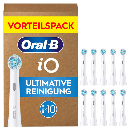 Oral-B iO Replacement Brush Heads Ultimate Clean, White, 10 Pieces