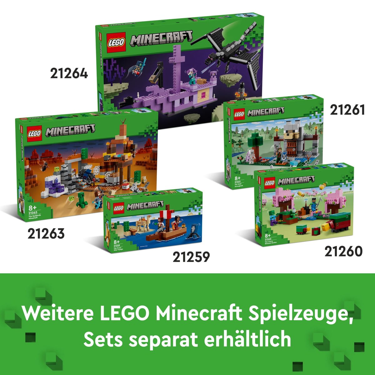 LEGO Minecraft The Badlands Mineshaft - Interactive Toy featuring Explorer, Creeper, and Spider Figures, along with an Exploding TNT Function - Perfect Gaming Gift for Boys and Girls aged 8 and up - 21263