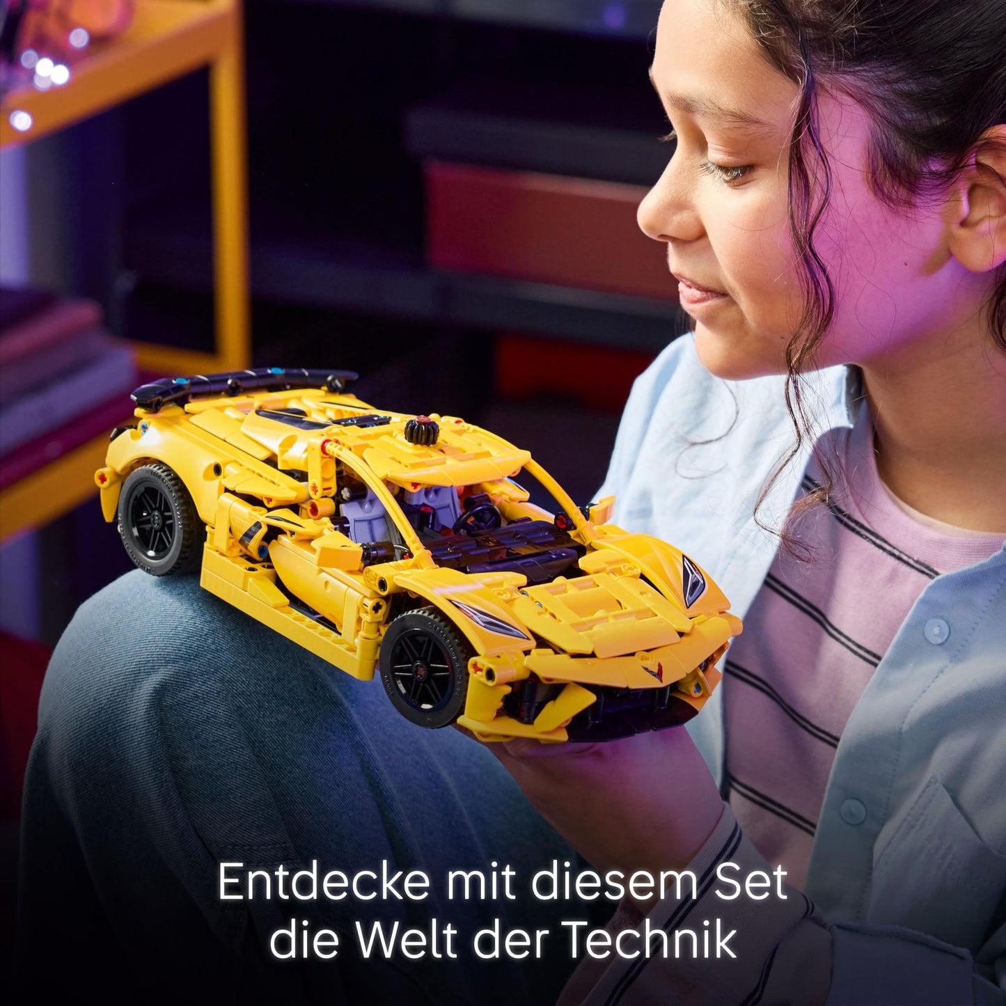 LEGO Technic Chevrolet Corvette Stingray - building toy to collect - toy sports car - model car - gift for boys and girls aged 9 and up who love toy cars 42205