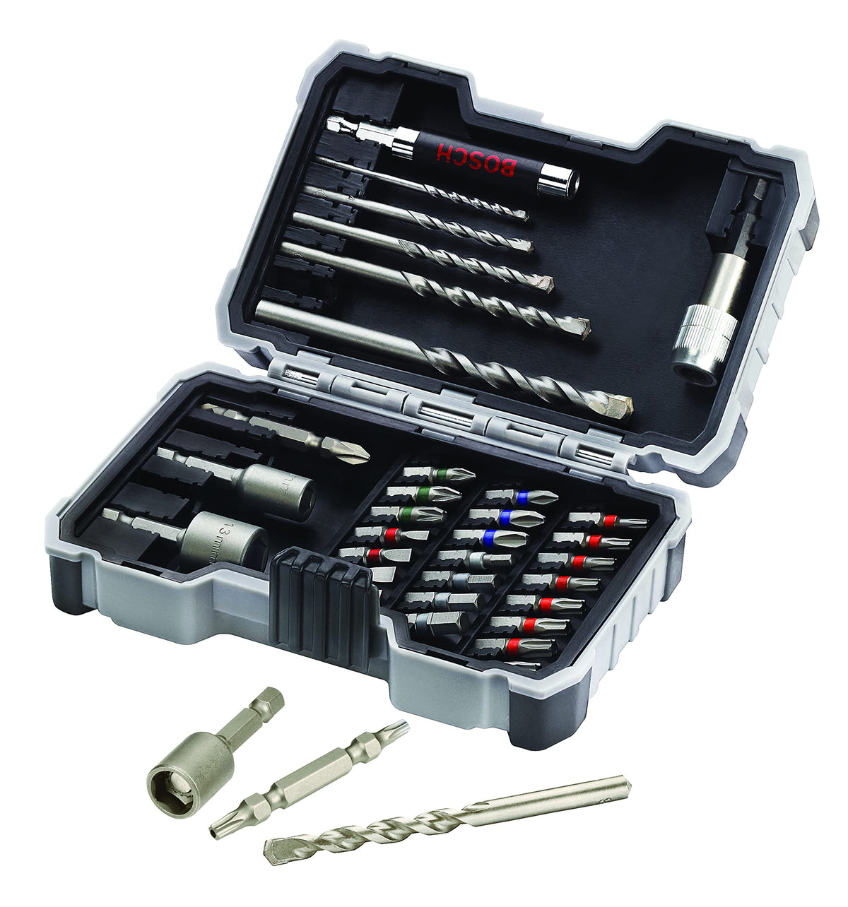 Bosch Accessories Professional 35-piece CYL-3 Concrete Drill and Bit Set Extra Hard (Phillips, Pozidriv, Hex, TH, S-Bit, accessories for drill drivers and screwdrivers) - 2607017326