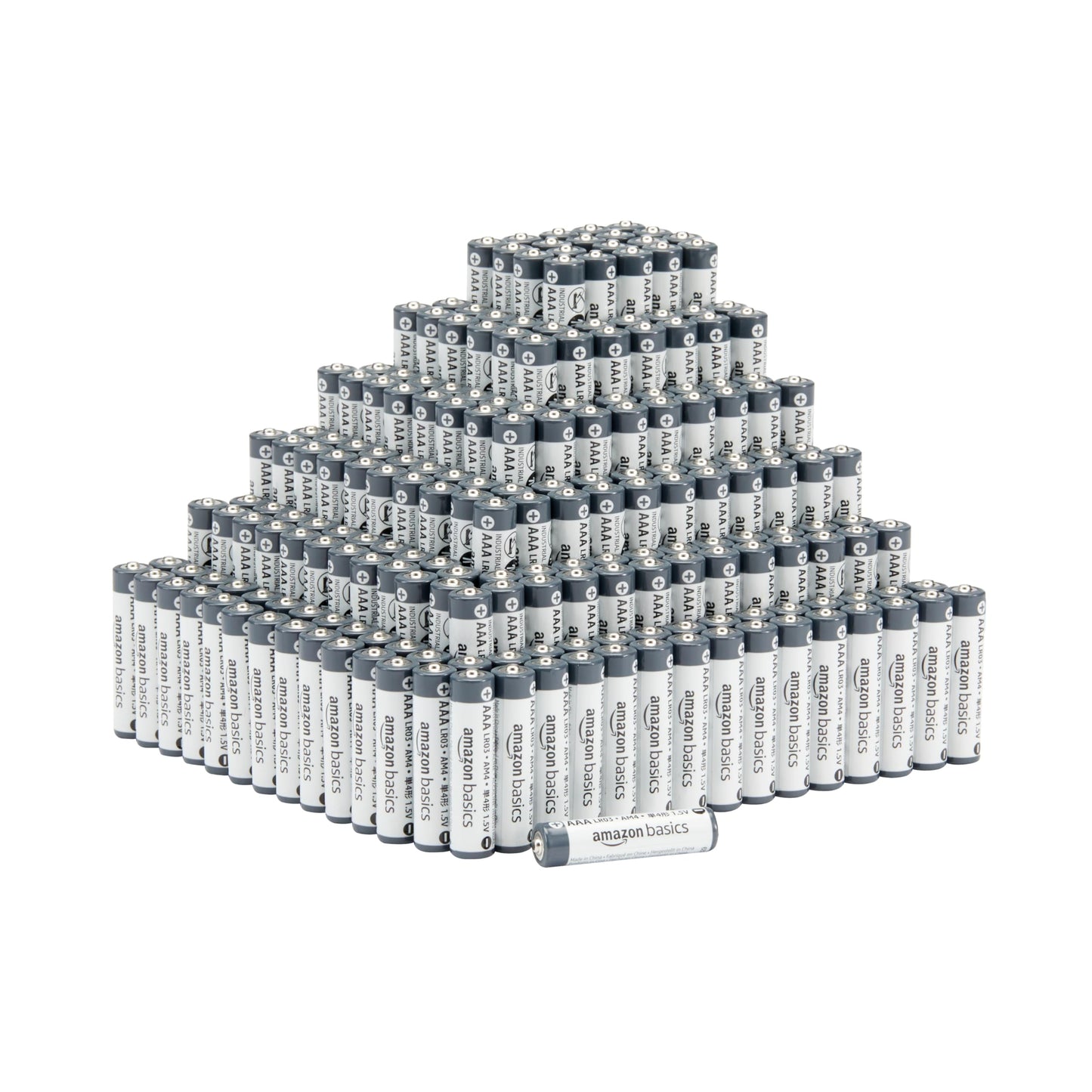 Amazon Basics 300 x Industrial Grade AAA Alkaline Batteries 1.5V 5 Year Shelf Life - AAA-300PK