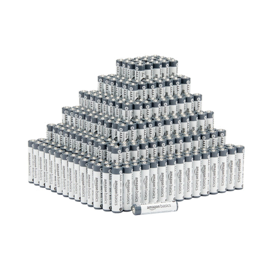 Amazon Basics 300 x Industrial Grade AAA Alkaline Batteries 1.5V 5 Year Shelf Life - AAA-300PK