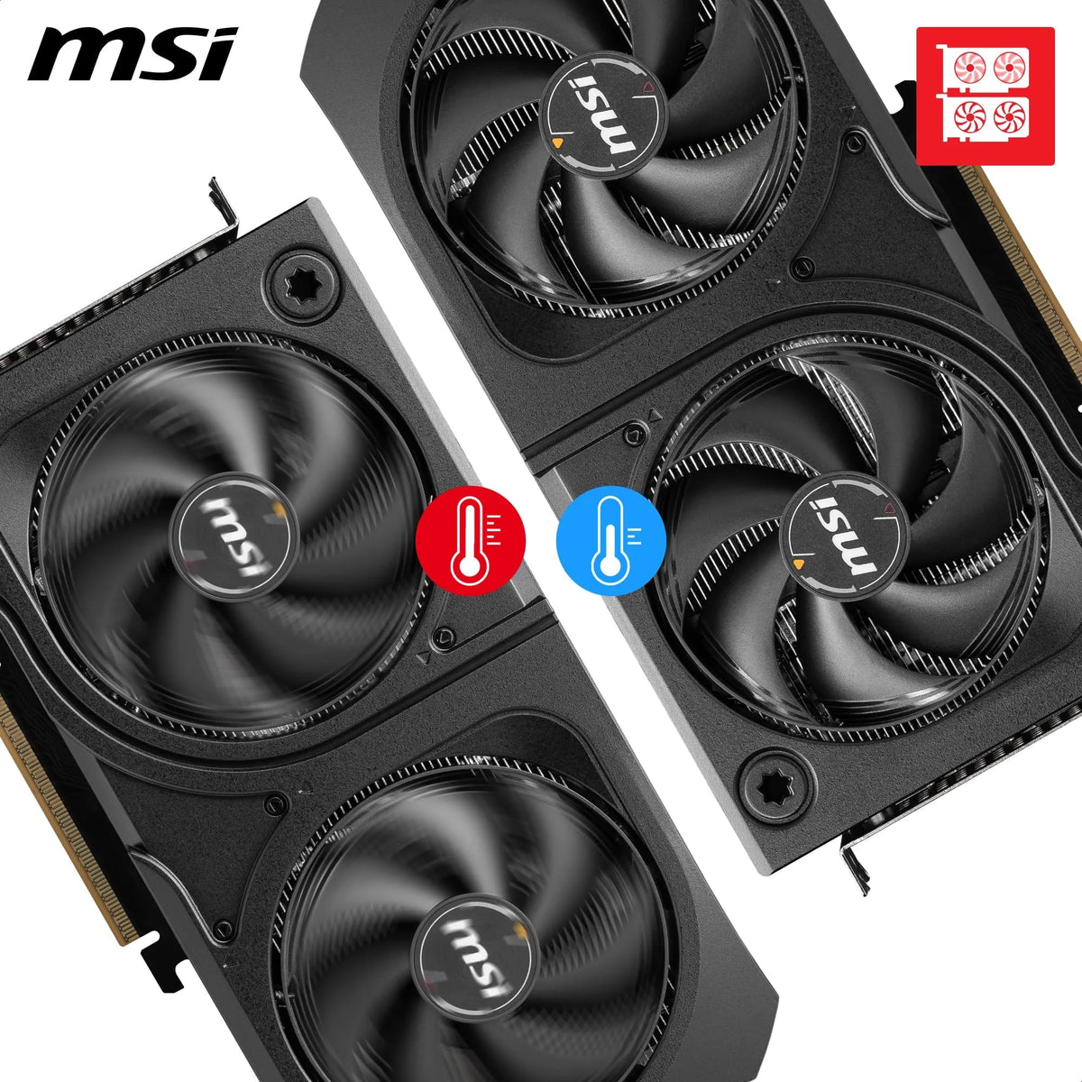 MSI GeForce RTX 5060 Ti 16G Shadow 2X OC Plus - 16GB GDDR7 (28Gbps/128-bit), PCIe 5, Boost: 2602 MHz, HDMI 2.1b, DisplayPort 2.1b, metal backplate - V535-003R
