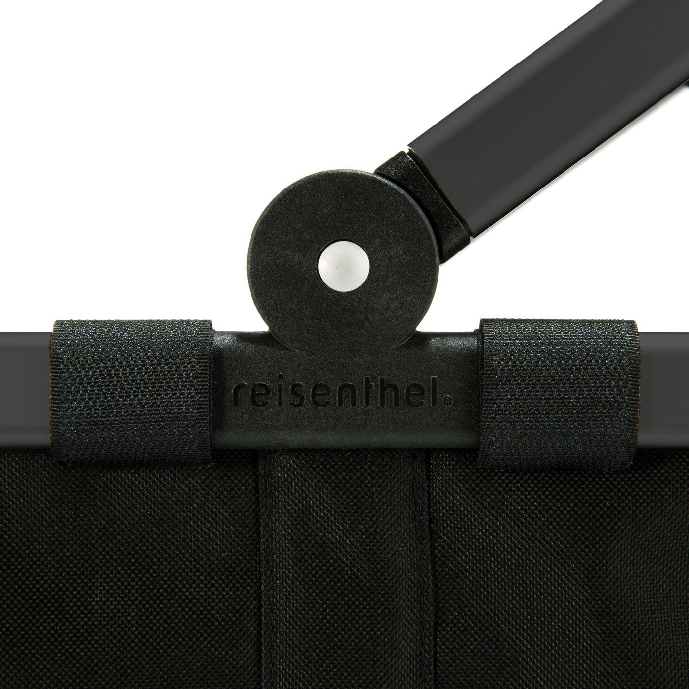 reisenthel carrybag in black – sturdy shopping basket with plenty of storage space and practical inner pocket – elegant and water-repellent design - BK7040