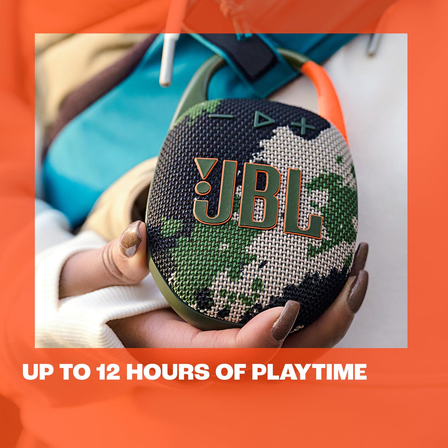 JBL Clip 5 in black - Portable Bluetooth speaker box with JBL Pro Sound, deep bass and playtime boost function - Waterproof and dustproof - 12 hour runtime - JBLCLIP5BLK