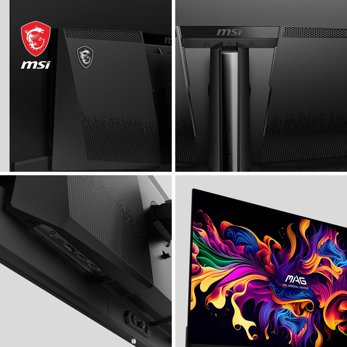 MSI MAG 321UPX QD-OLED Monitor de Gaming de 31.5 Zoll 4K UHD - 3840 x 2160 Panou Quantum Dot OLED, 240Hz / 0.03ms, 99% DCI-P3, ΔE≤2, DisplayHDR True Black 400 - DP 1.4a, HDMI 2.1, USB Type-C - 9S6-3DD39T-007
