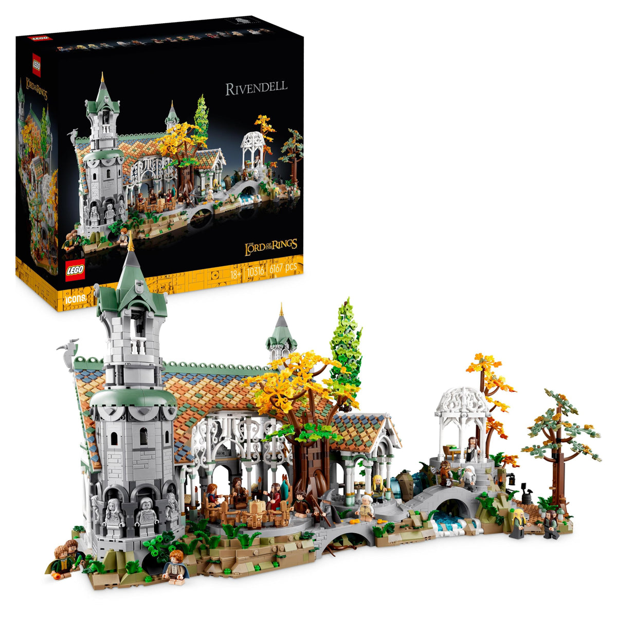 LEGO Icons Stăpânul Inelelor: Bruchtal 10316