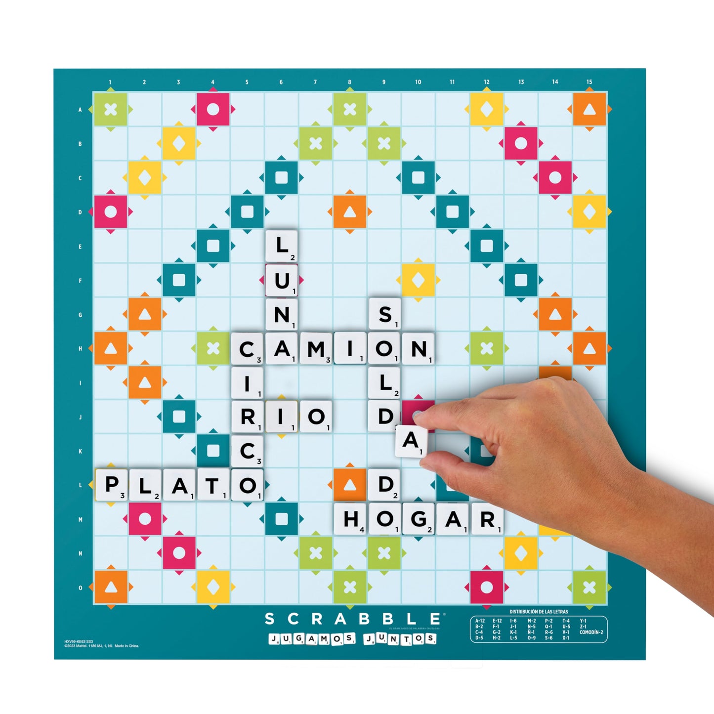 Mattel Games Scrabble Two in One, Version: Spanish, HXV99