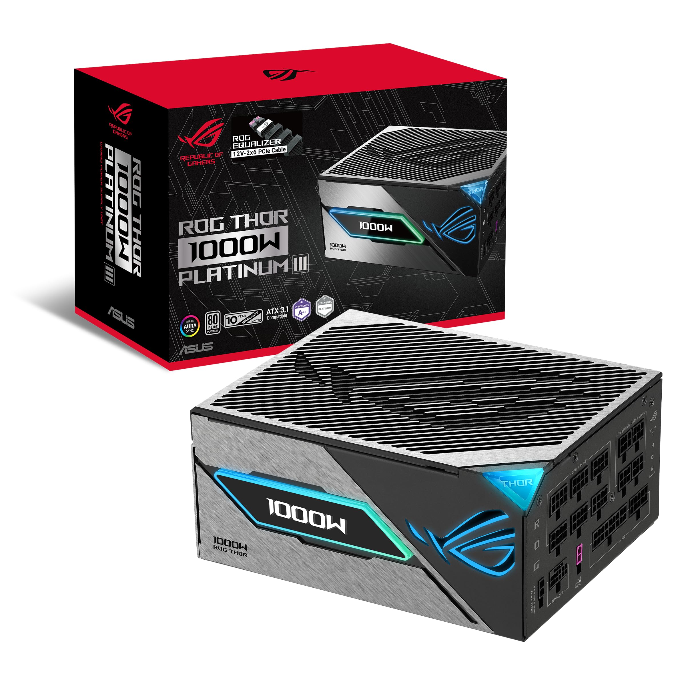 ASUS ROG Thor 1000W Platinum III Equalizer ATX Gaming Power Supply - 90YE00V8-B0NA00