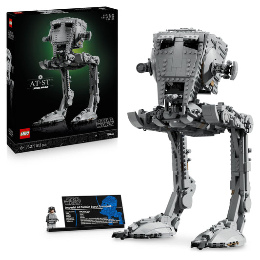 LEGO Star Wars AT-ST Battle Runner - Building Set for Adults - UCS Display Model with Minifigure & Information Board - Collectible & Gift for Fans - 75417