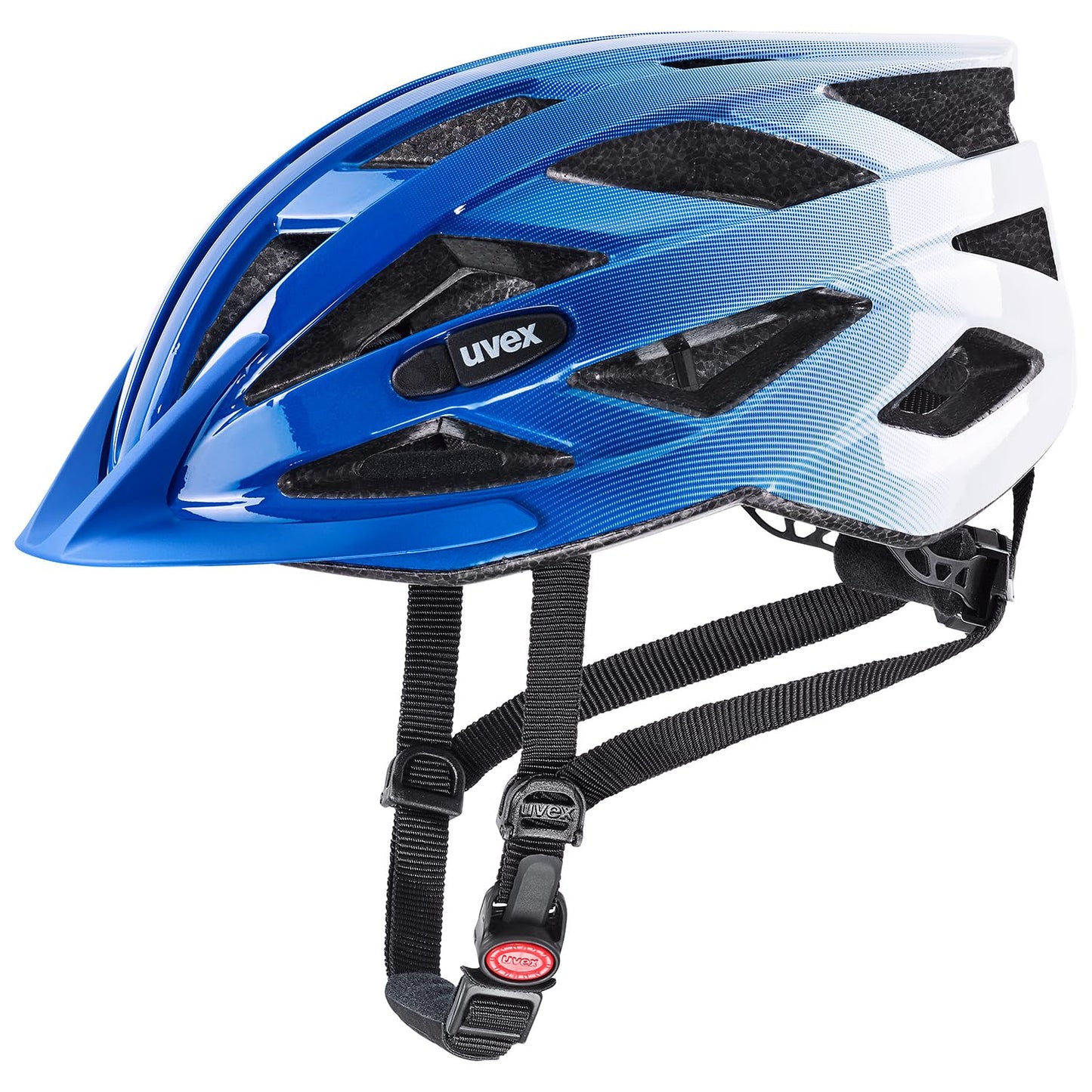uvex air Wing - Lightweight bicycle helmet for men and women - individual size adjustment - Cobalt White - 56-60 cm - S413426