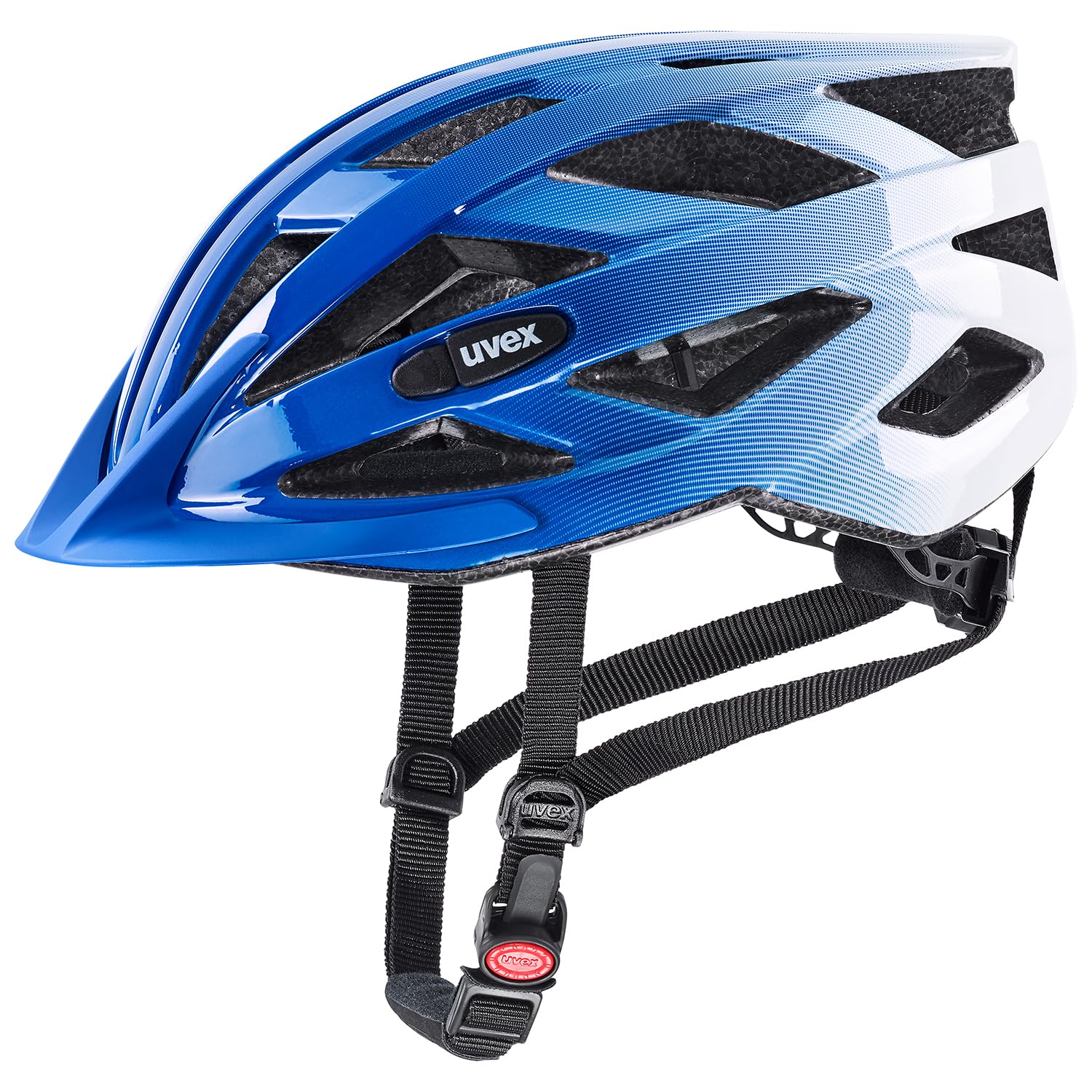uvex air Wing - Lightweight bicycle helmet for men and women - individual size adjustment - Cobalt White - 56-60 cm - S413426