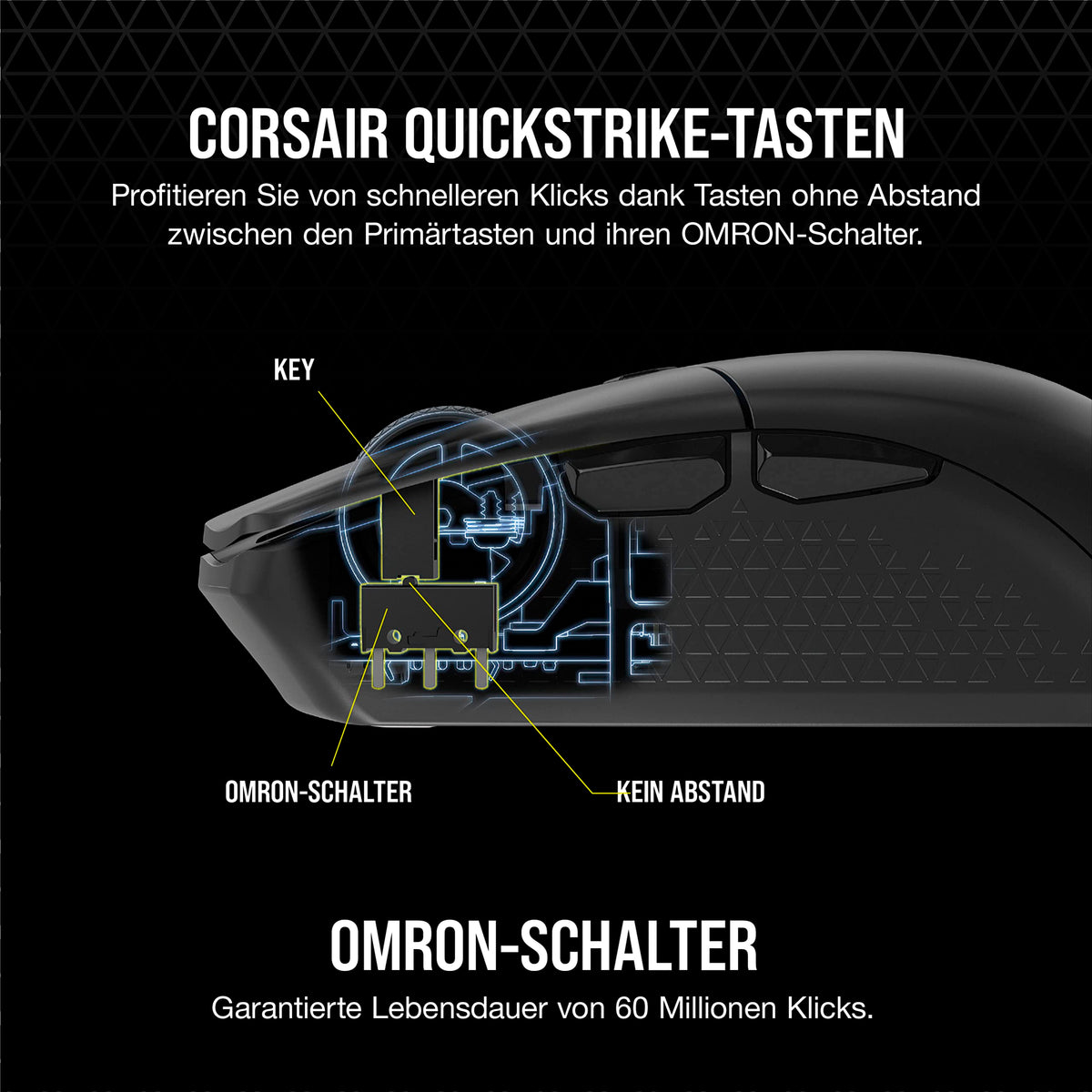 Corsair KATAR Elite Wireless Ultraleichte FPS Gaming Maus - Schwarz - CH-931C111-EU
