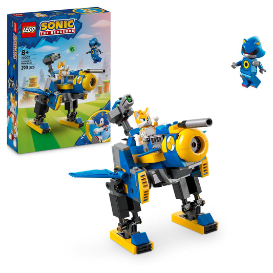 LEGO Sonic the Hedgehog Cyclone vs. Metal Sonic - toy mech to collect with 2 video game minifigures - gift idea for boys and girls aged 8 and up & teenager gaming fans 77002