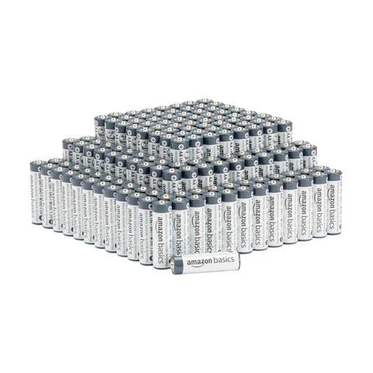Amazon Basics AA Alkaline Batteries 1.5V 5 Year Shelf Life Pack of 150 - AA-150PK