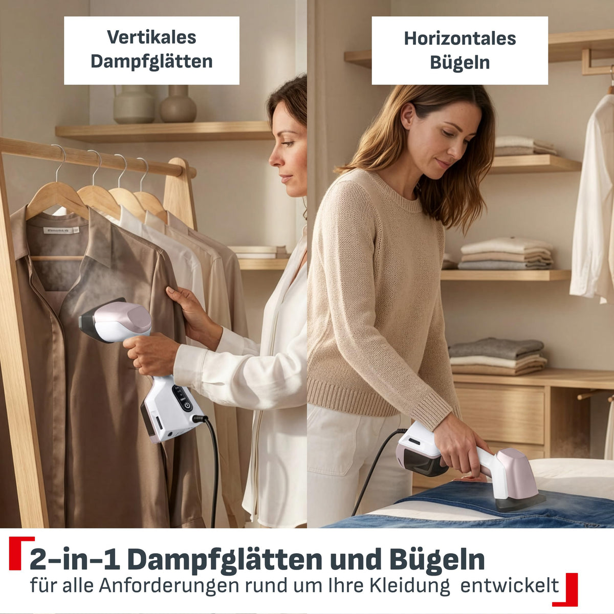Tefal AeroSteam Elite 610 Garment Steamer with Suction Technology, 2-in-1 - DT9610F0